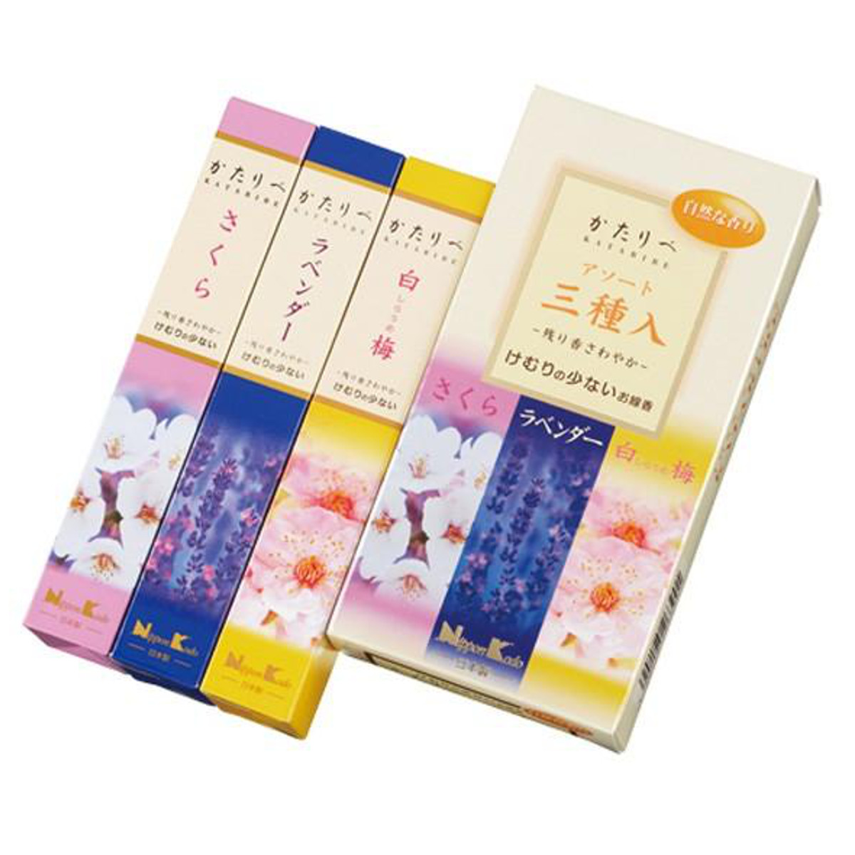 専用 未使用 進物用線香 2箱セット 日本香堂 お線香 かたりべ アソート 3種入り （ 線香セット 進物線香