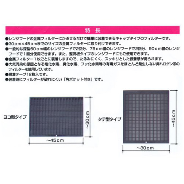 レンジフードフィルター かぶせるだけ キャップ...の詳細画像4