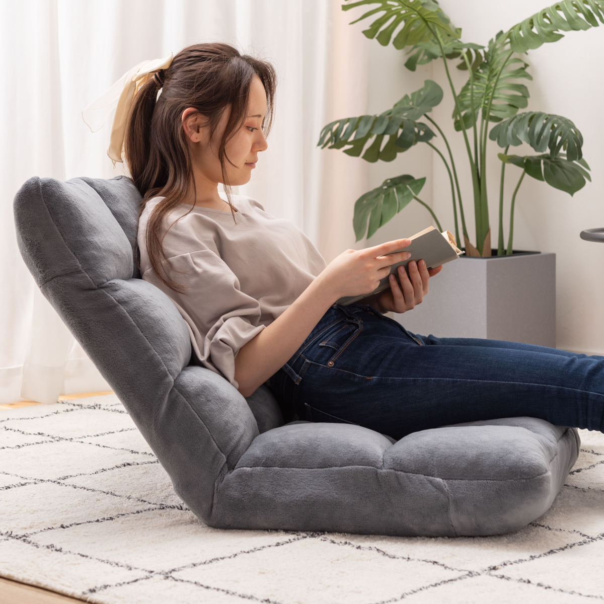 ローソファ、フロアソファ ELEMENTS ローソファー セット 一人掛け 背もたれ 座椅子 ローソファ