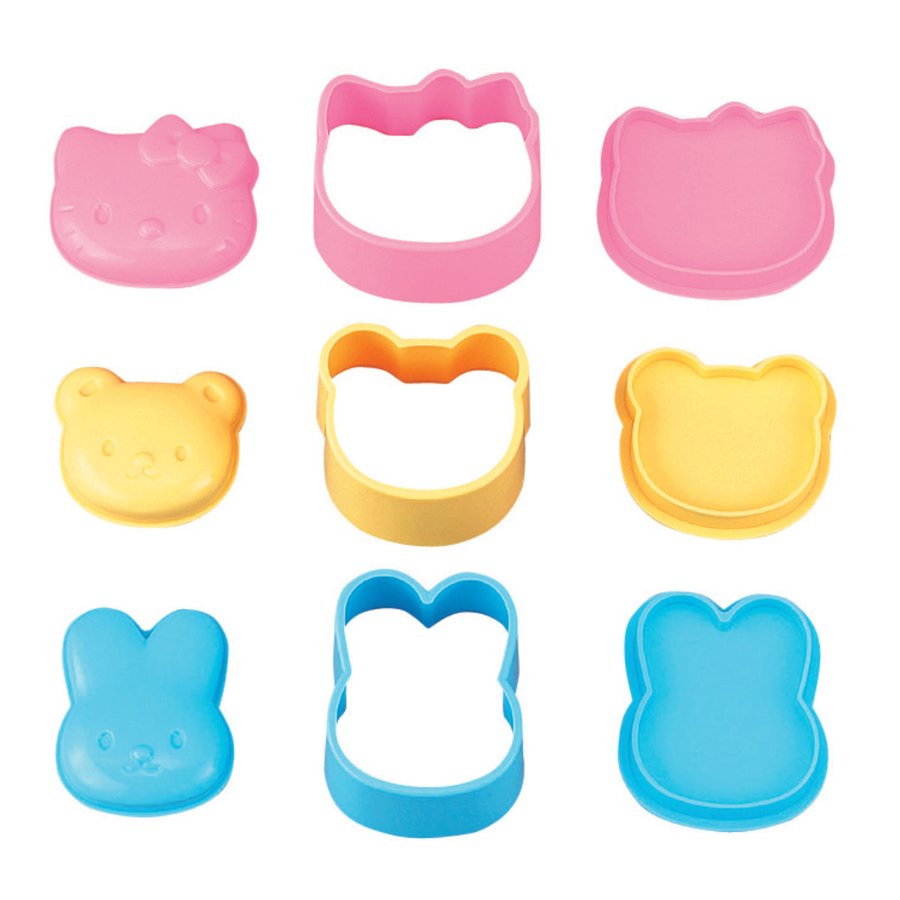 OSK（オーエスケー） 抜き型 おにぎり 3個セット ハローキティ くま