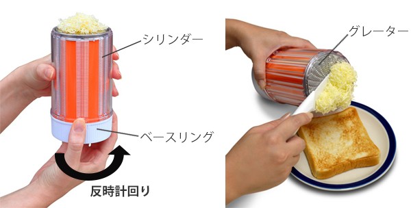 バターおろし メテックス イージーバター オレンジ セラミックナイフ付