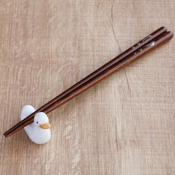 箸置き アヒル 5客セット おもしろ かわいい 磁器 日本製 （ あひる