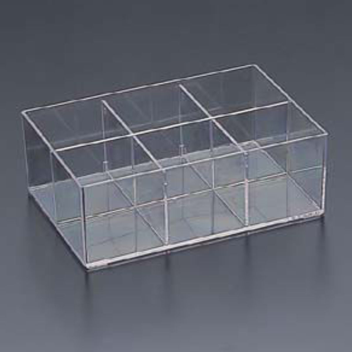 小物ケース 収納ケース 6分割 8個セット 約 幅24×奥行16.1×高さ8.5cm