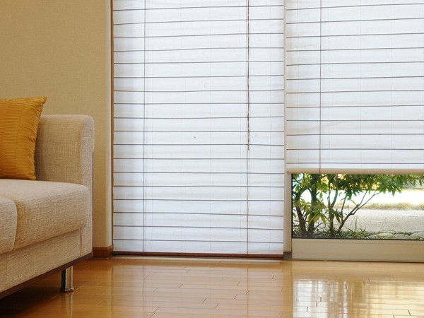 シェード カラー障子風スクリーン 和モダン 180×180cm （ ロール