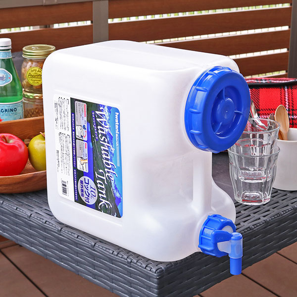 岩谷マテリアル ウォータータンク Nタイプ 10L コック付き （ 水