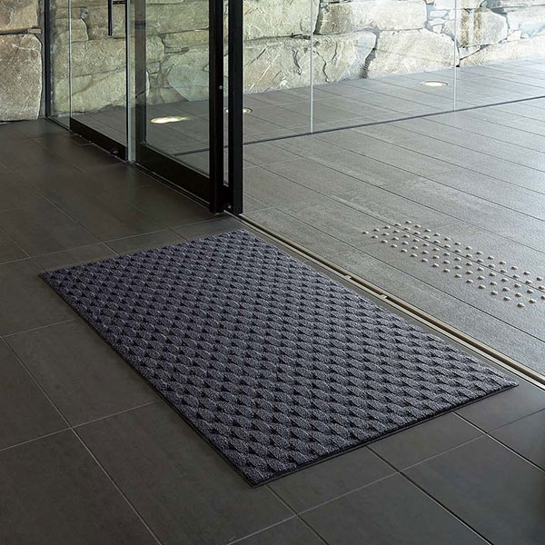 （法人限定） 玄関マット 屋内 業務用 135×225cm ダブルウェーブ 吸水 オフィス サイズオーダー （ コンドル 山崎産業 玄関 マット 屋内用 吸水マット ）の画像