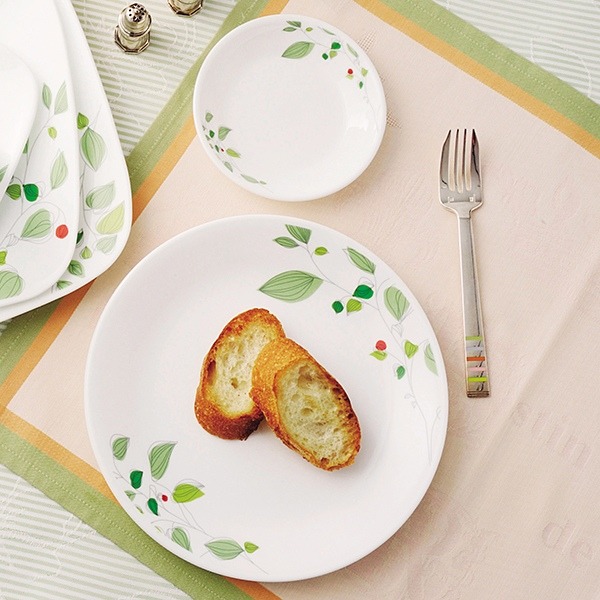 パール金属 プレート 26cm コレール CORELLE 白 食器 皿 グリーン