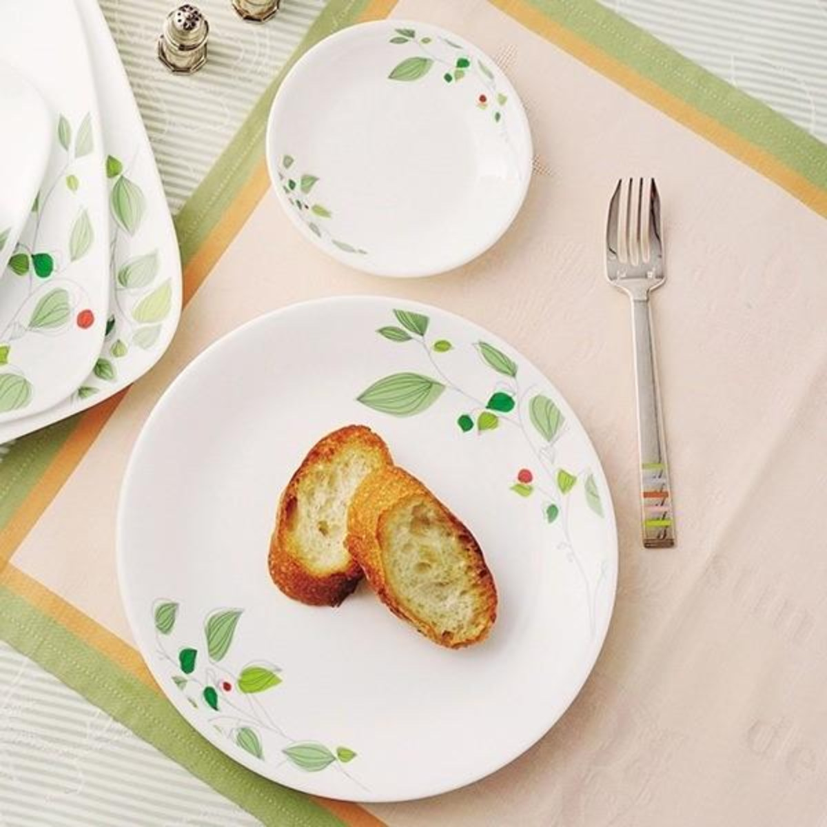 パール金属 プレート 26cm コレール CORELLE 白 食器 皿 グリーン