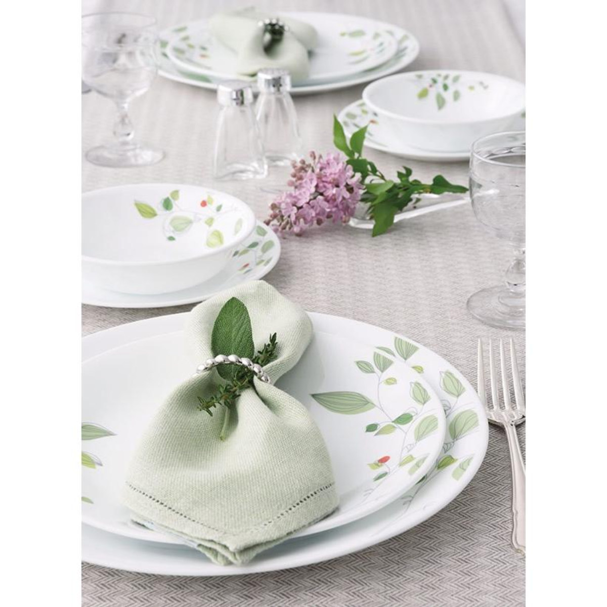 パール金属 プレート 26cm コレール CORELLE 白 食器 皿 グリーン