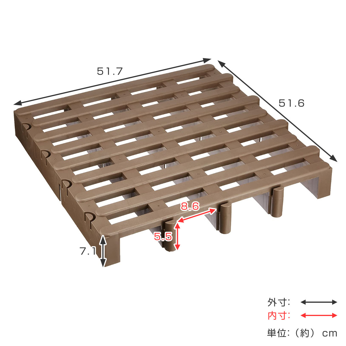 すのこ ジョイントパレット 10台セット プラスチック製 （ スノコ 連結