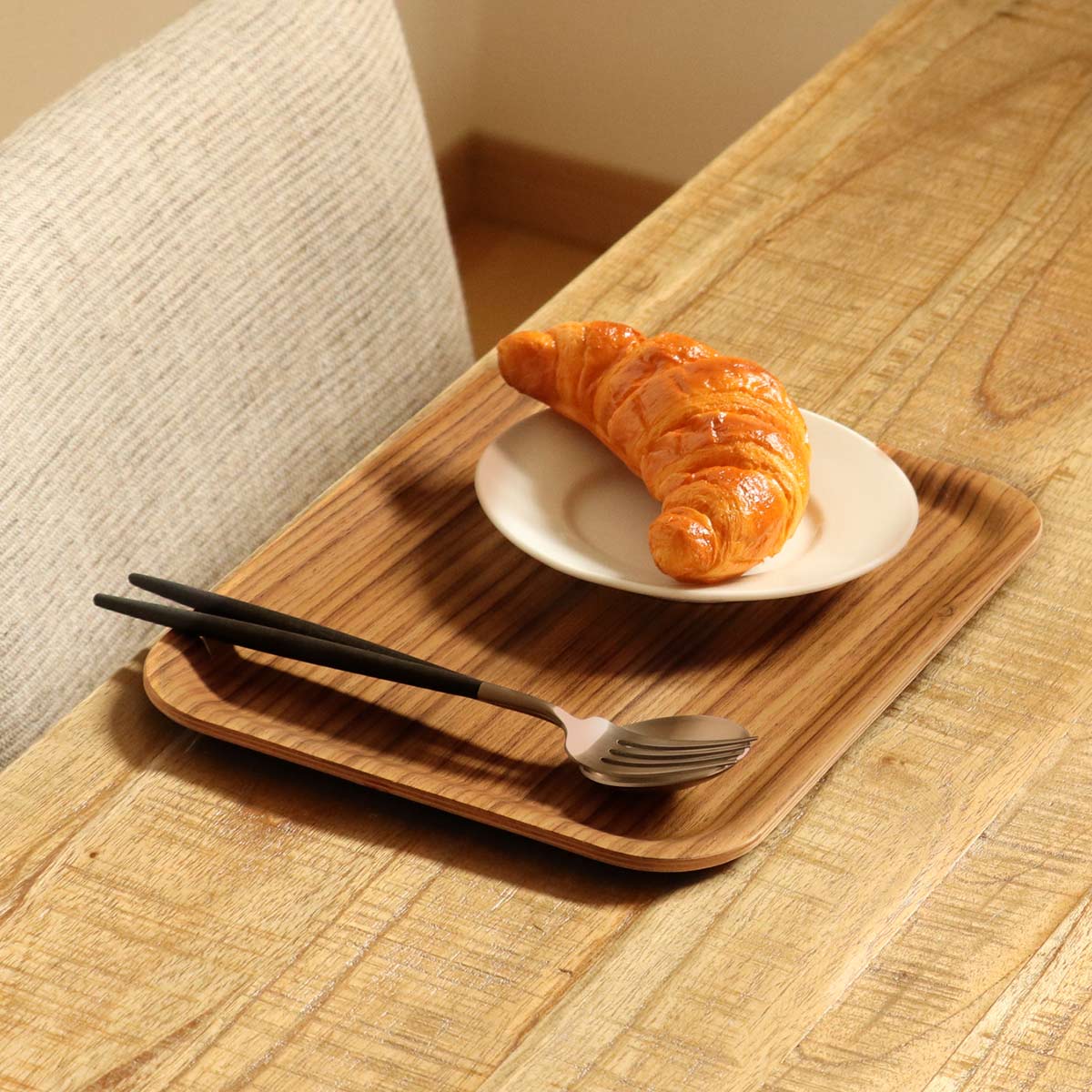 KINTO（キントー） ノンスリップトレイ 270x200mm チーク （ 27X20cm