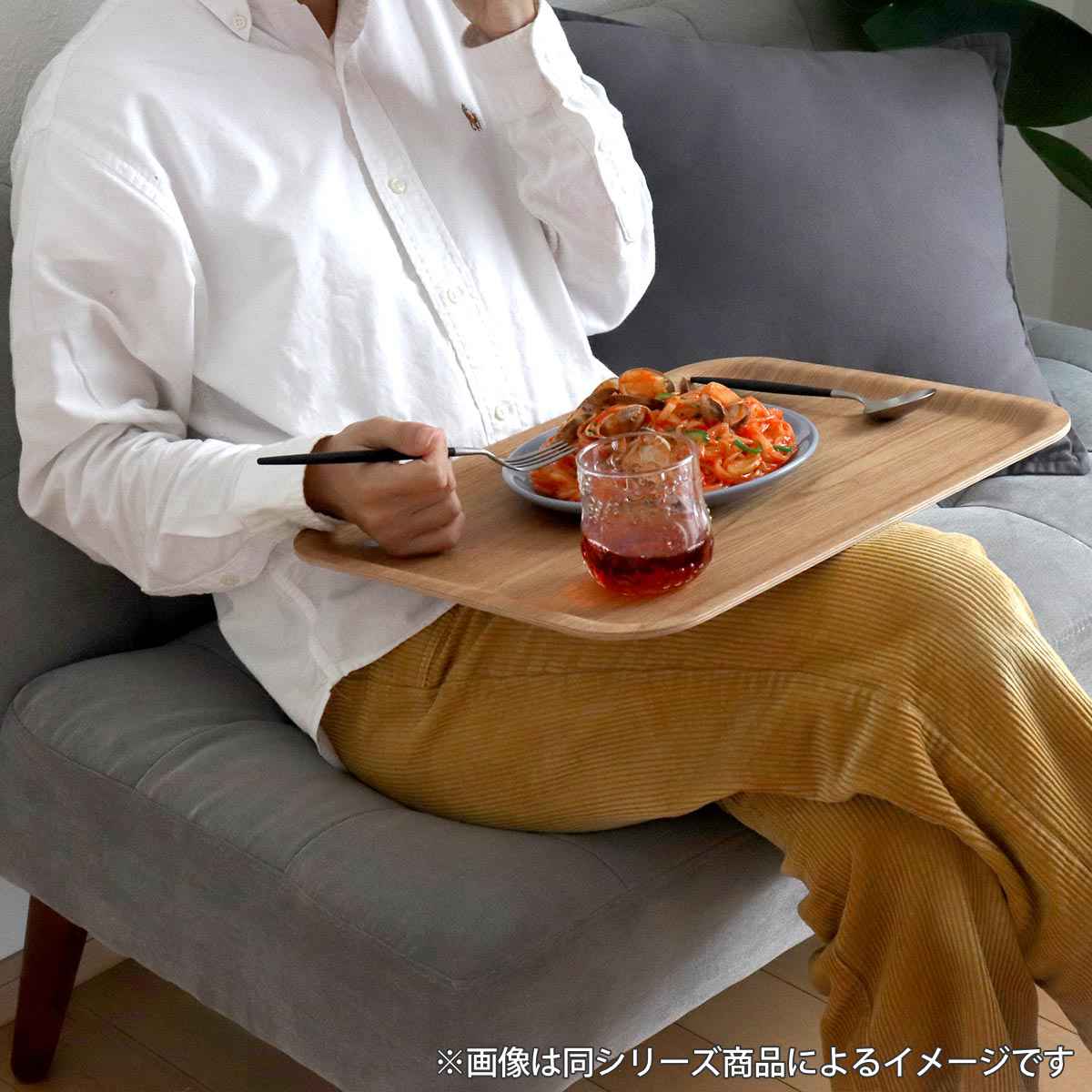 KINTO（キントー） ノンスリップトレイ 270x200mm チーク （ 27X20cm