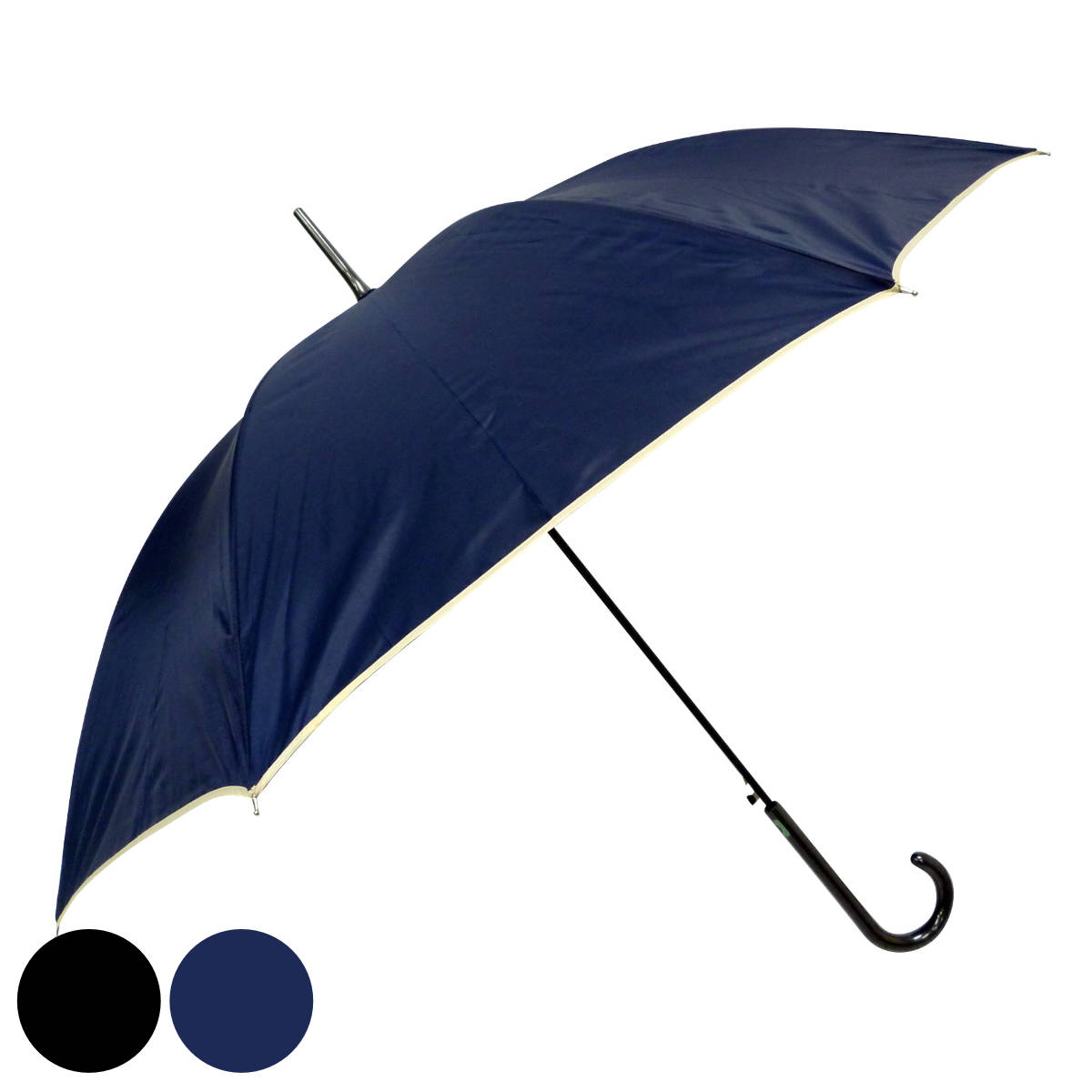 婦人傘 60cm ジャンプ傘 パイピング （ 雨傘 長傘 アンブレラ