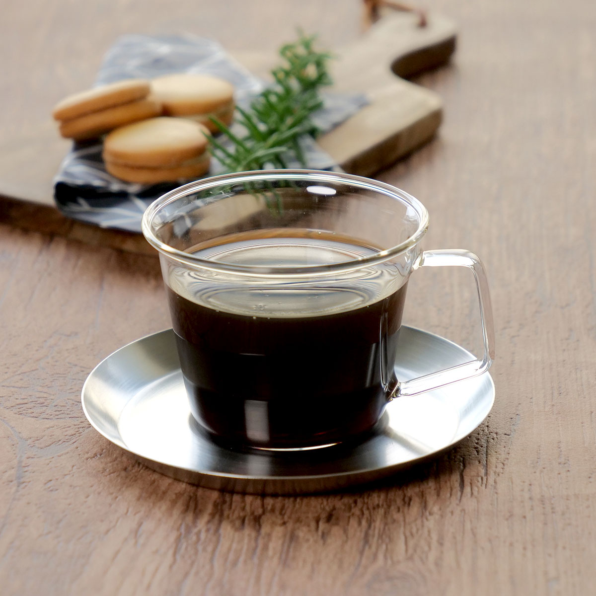 KINTO（キントー） コーヒーカップ＆ソーサー 220ml CAST 耐熱ガラス