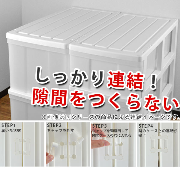 収納ケース ハンガーイン収納ケース ワイド 2段 引き出し キャスター