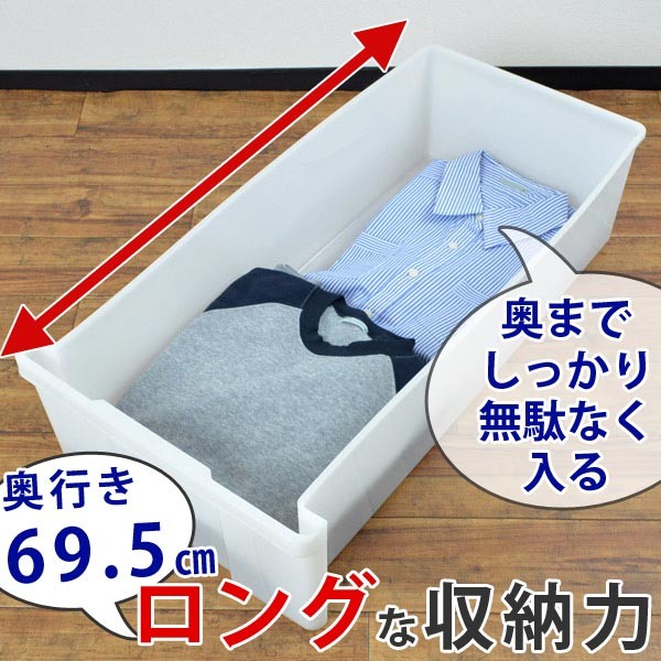 収納ケース 押入れ収納ケース 3段 引き出し キャスター付き 奥行