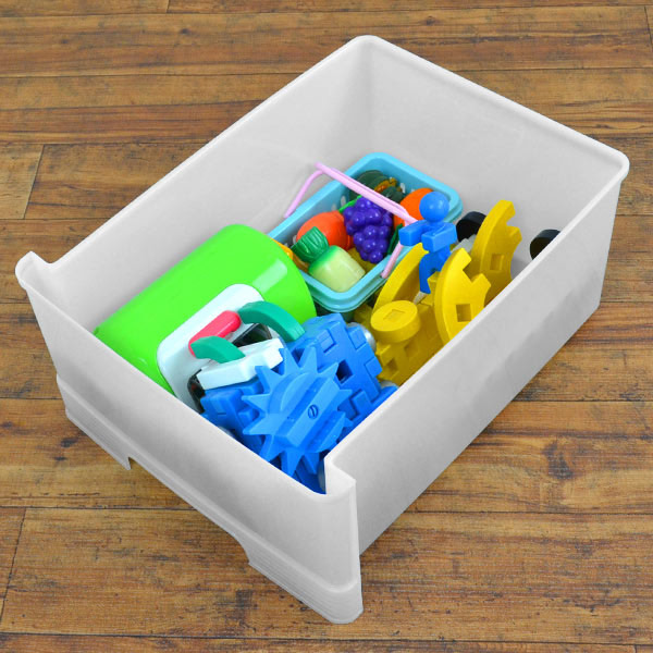 収納ケース 深型 1段 引き出し カラフルカラー プラスチック製 同色 3