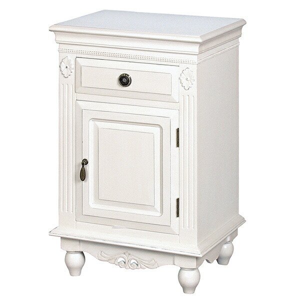 デュエット　キャビネット シャビー　アンティーク調 ミニキャビネット 片開き扉 アンティーク調 ロマンチック Duet 幅45cm