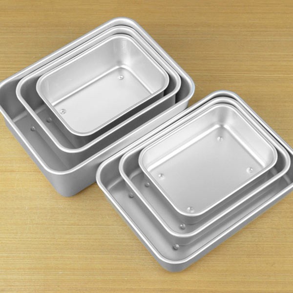 保存容器 アルミ保存容器 深型 大 3.1L 蓋付き （ アルミ製 冷凍OK