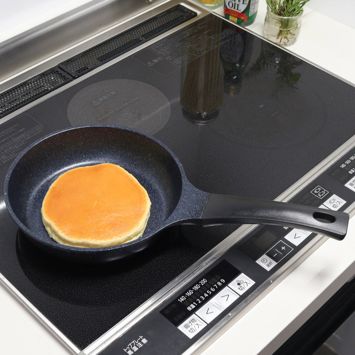 フライパン 20cm IH対応 軽量 ダイヤモンドマーブルコーティング