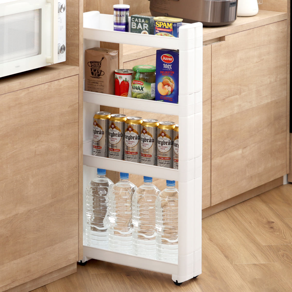 不動技研（FUDOGIKEN） キッチンワゴン スマートワゴン Fit W125 幅