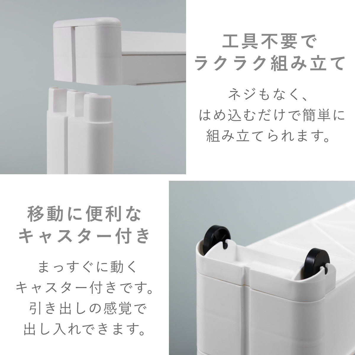 不動技研（FUDOGIKEN） キッチンワゴン スマートワゴン ランドリー Fit