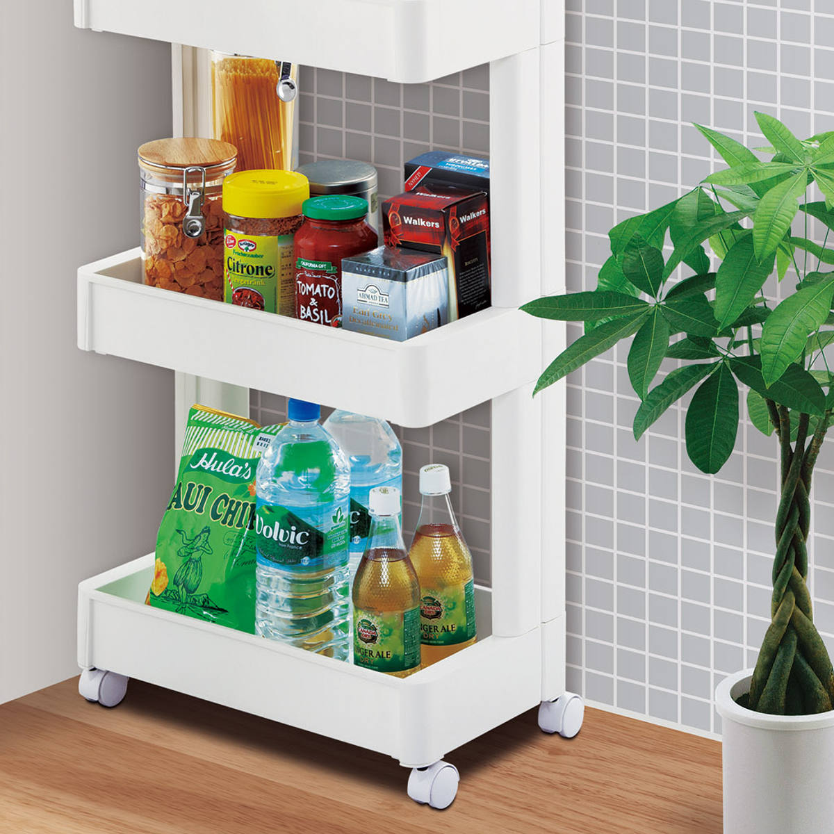 不動技研（FUDOGIKEN） キッチンワゴン スマートワゴン Fit W250 3段