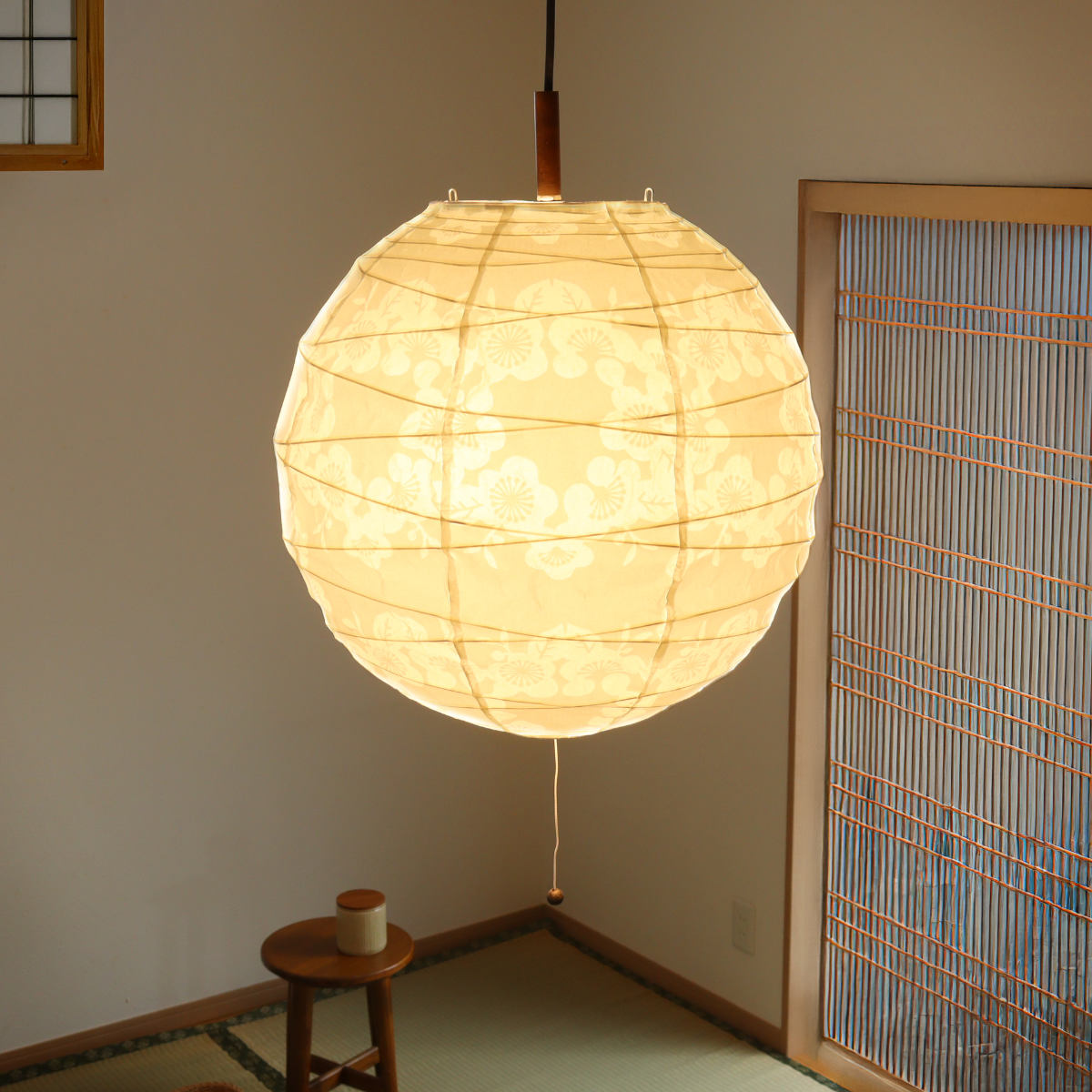美濃和紙製 シーリングライト 照明 ライト 引っ掛けシーリング 和風 モダン インテリア nest_ceiling_main1.jpg