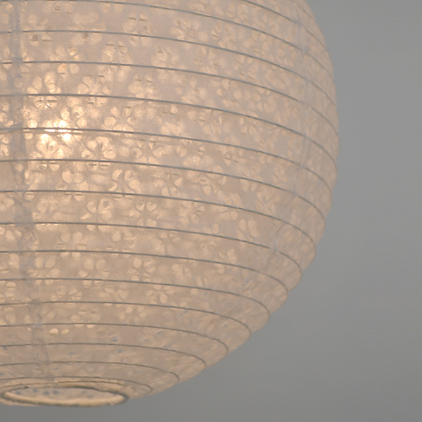 ペンダントライト 1灯 二重提灯 小梅白in小梅白 日本製 和風 天井照明