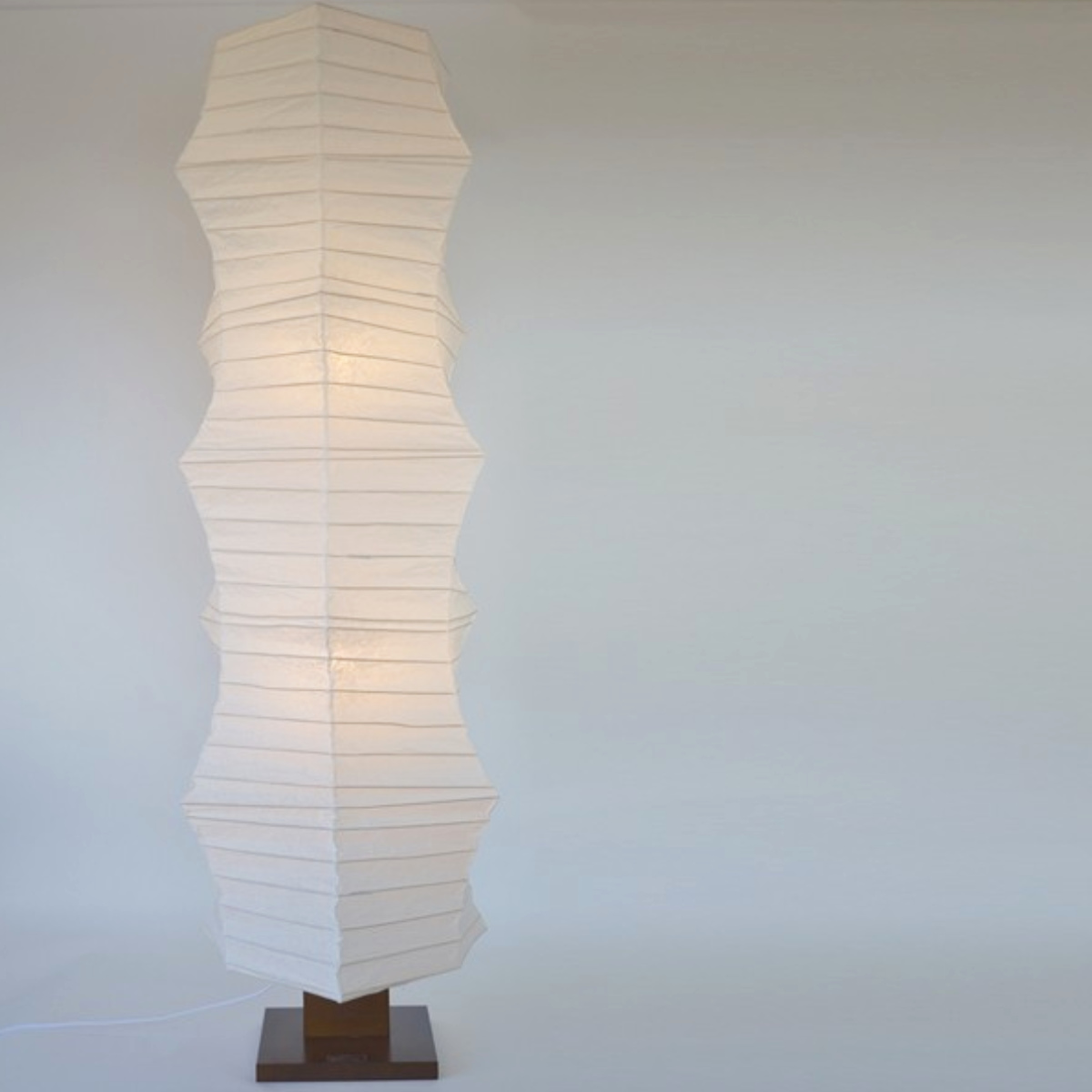 フロアライト 2灯 kanabo 和紙 金棒型 揉み紙 日本製 彩光デザイン