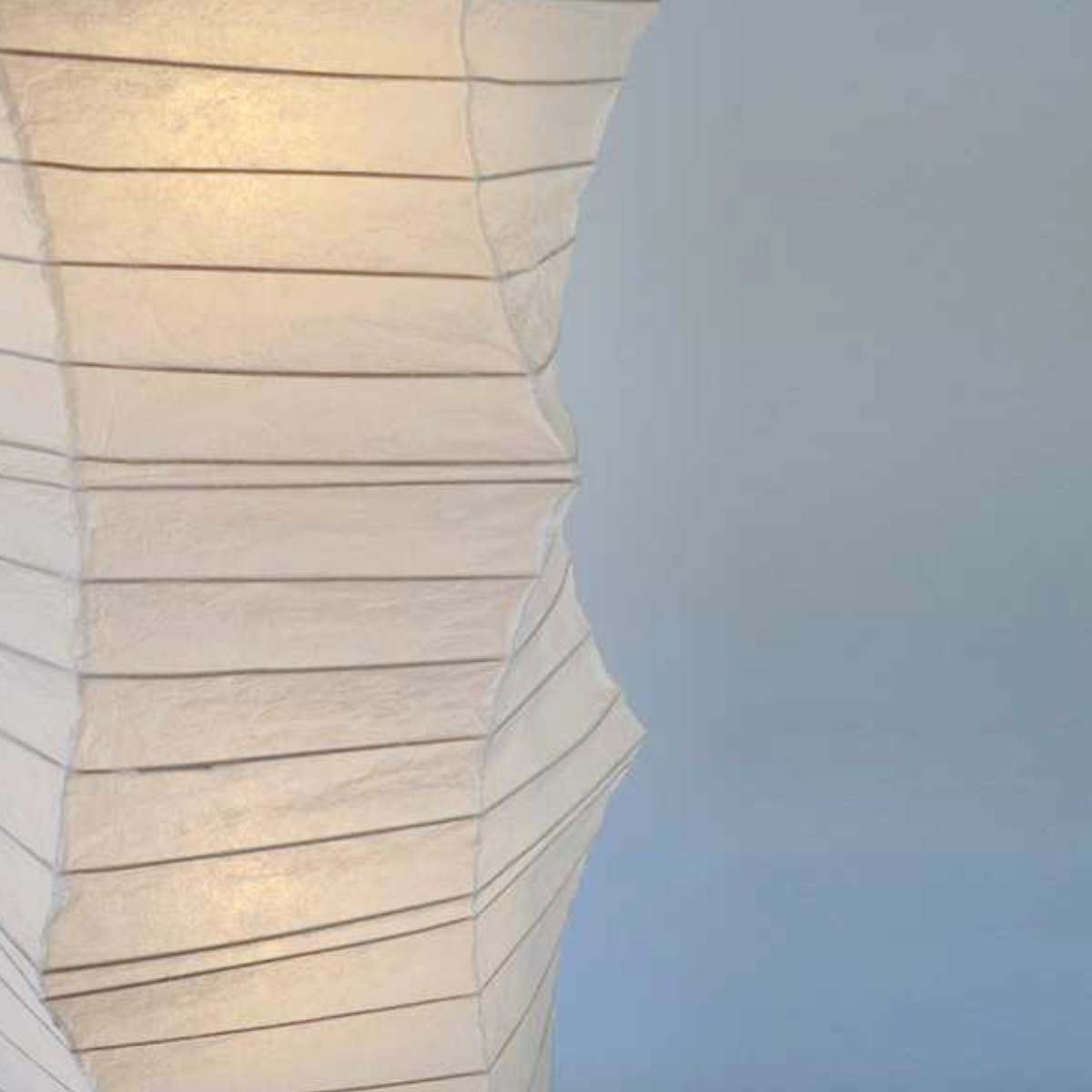 フロアライト 2灯 kanabo 和紙 金棒型 揉み紙 日本製 彩光デザイン