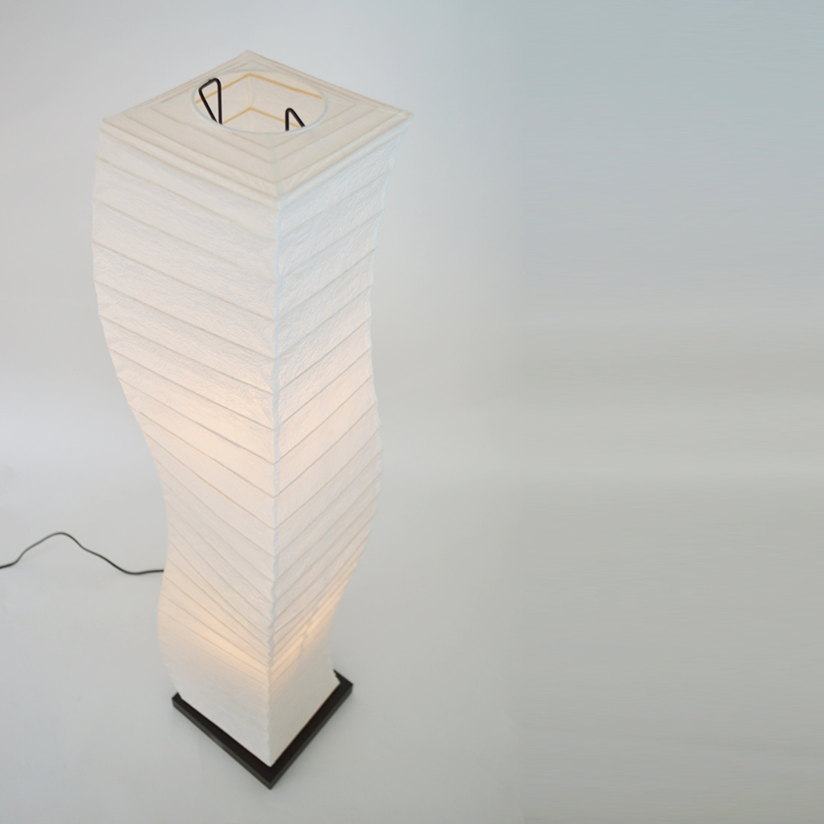 フロアライト 2灯 warp 和紙照明 揉み紙 日本製 彩光デザイン