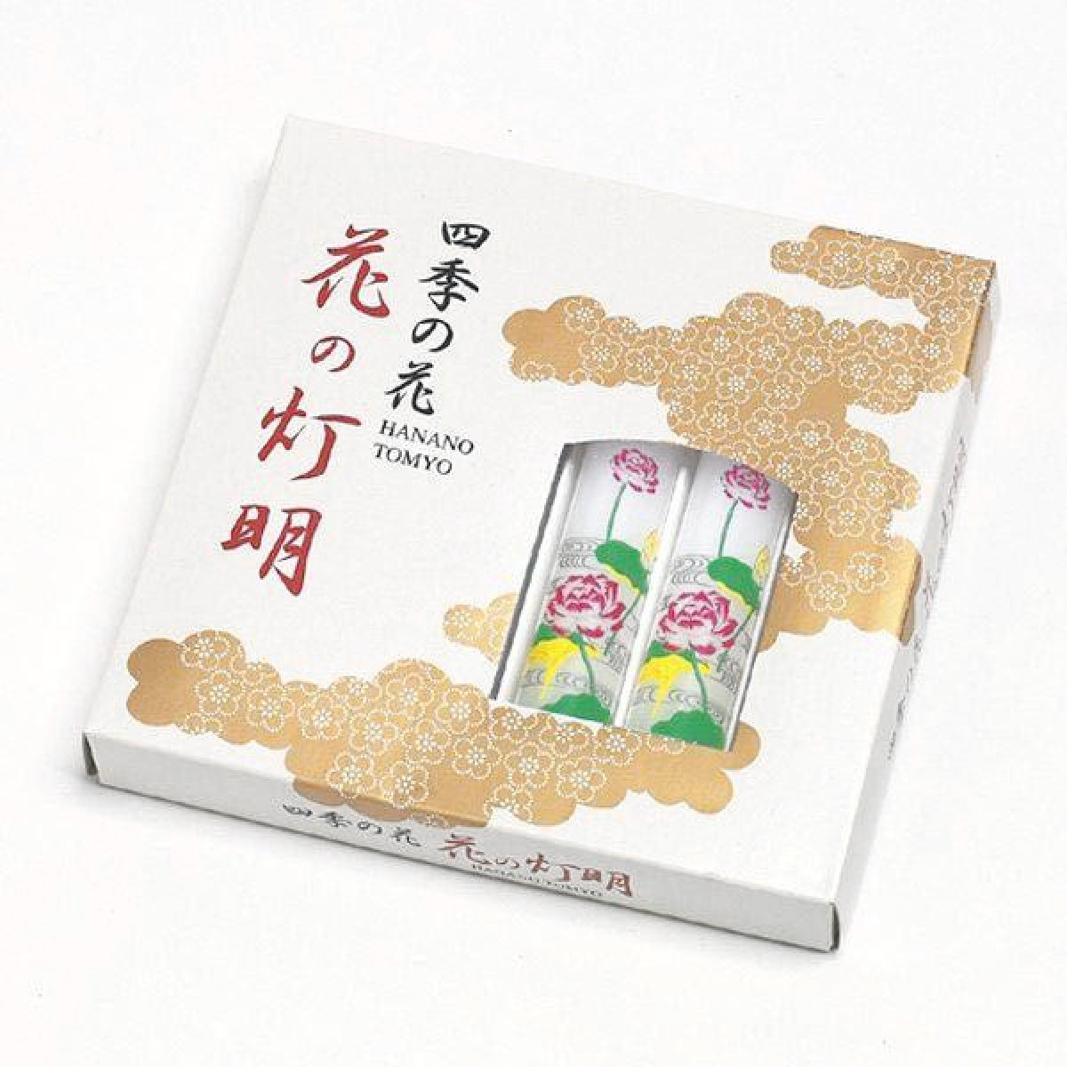 花の灯明 蓮 5吋 6本入 （ ローソク ろうそく ロウソク ハス 仏具 進物