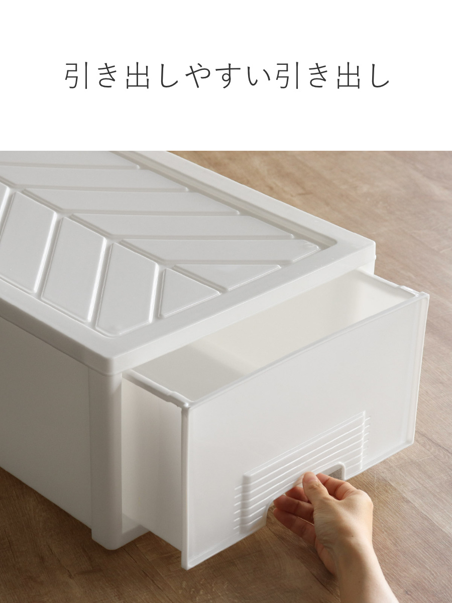 平和工業 収納ケース クローゼット 浅型 ファインテナー 幅36×奥行60