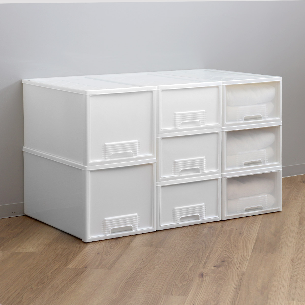 平和工業 収納ケース クローゼット 浅型 ファインテナー 幅36×奥行60