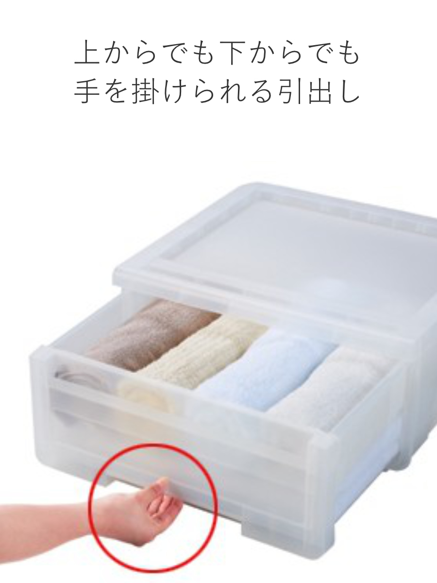 天馬 収納ケース カバゾコ 幅30×奥行40×高さ22cm プラスチック