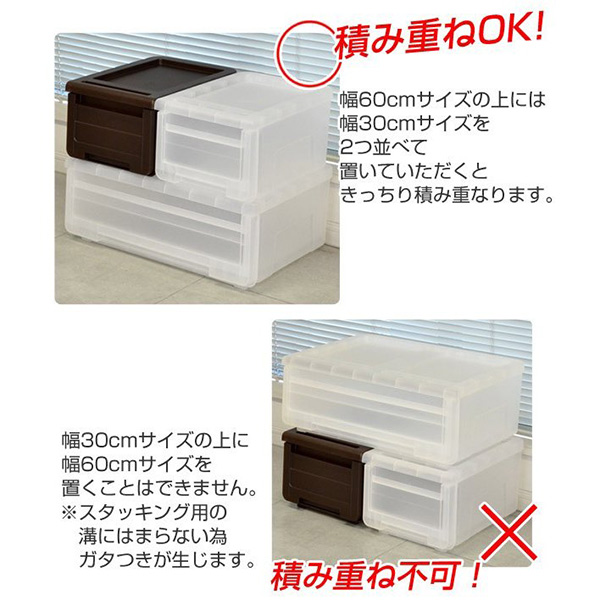 天馬 収納ケース カバゾコ 幅30×奥行40×高さ22cm プラスチック