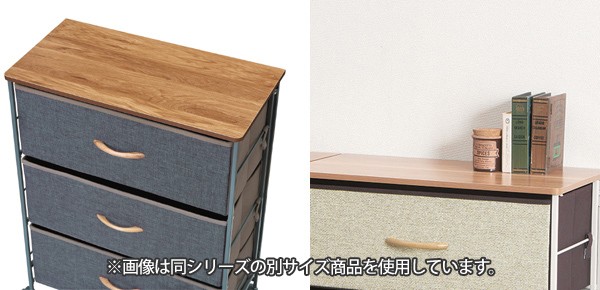 ブランド登録なし □在庫限り・入荷なし□ チェスト 3段 2列 幅58×奥行30×高さ74cm ファブリック 木製天板 布製 キャスター付き （ 収納  ファブリック製 引き出し ） : リビングート ヤフー店 - 通販 - Yahoo!ショッピング