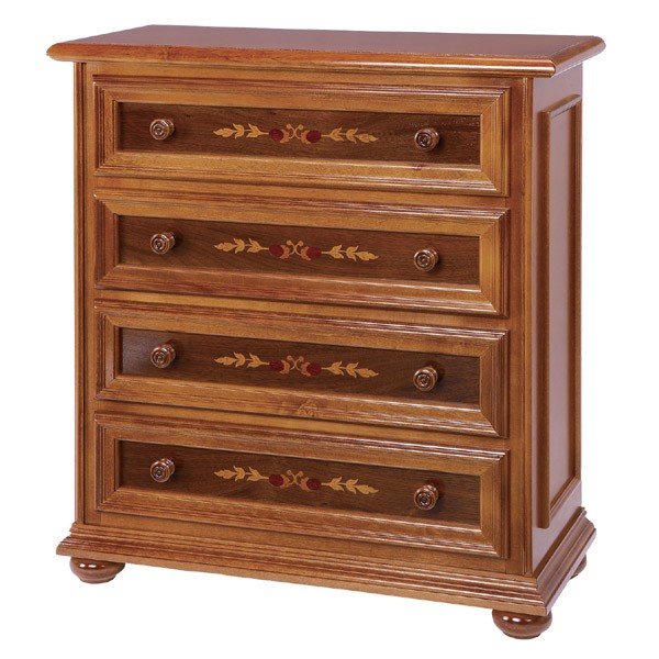 TELスタンド 電話台 クラシック調 片開き 引出し付 イタリア製 幅46cm