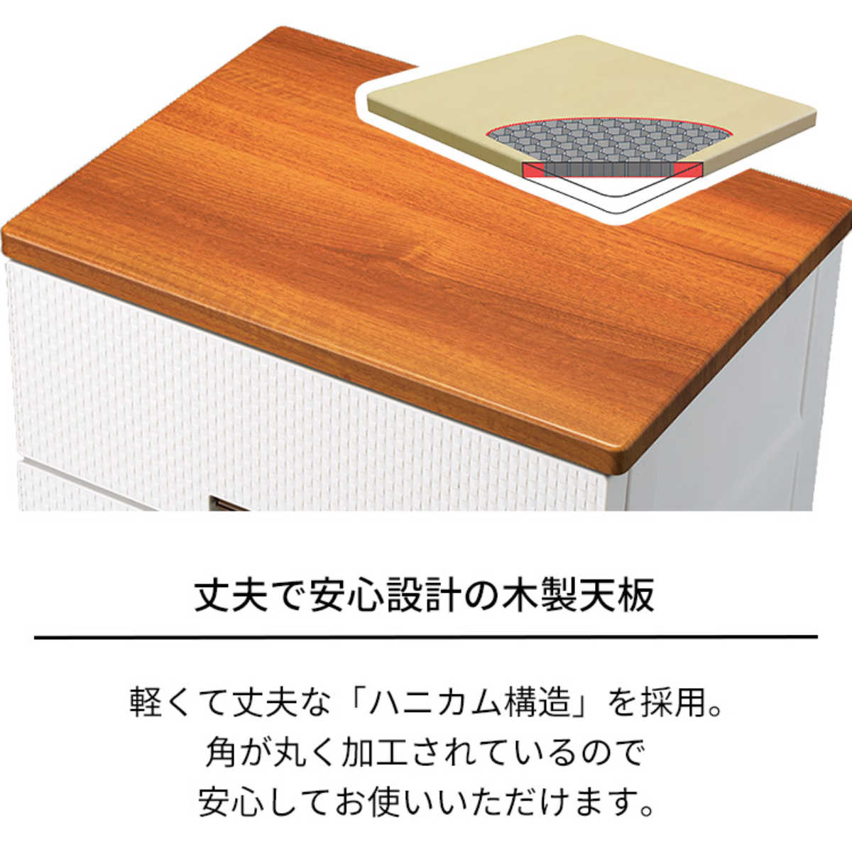 Fits チェスト フィッツプラス メッシュ 3段 幅75×奥行41×高さ66cm