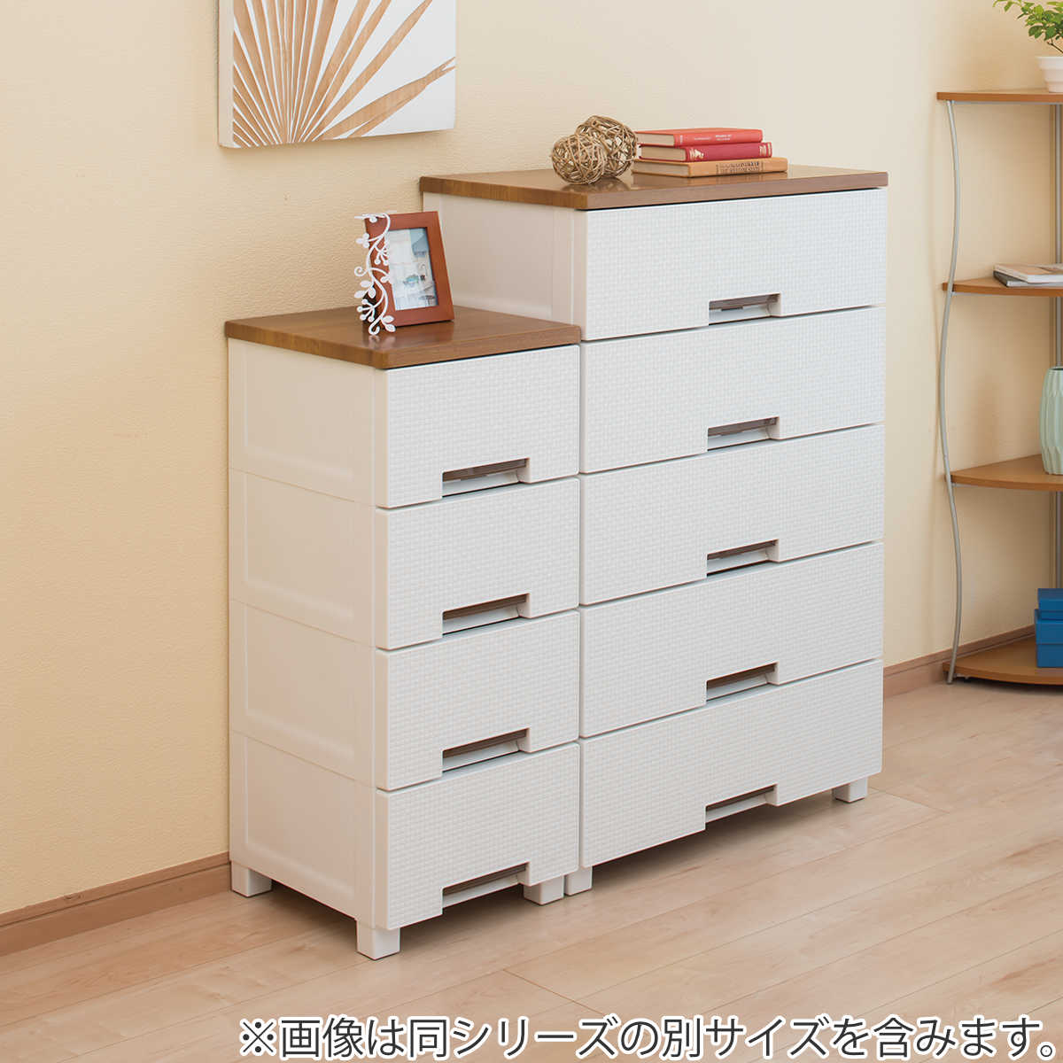 フィッツ★超美品!! メッシュ 5段 ホワイト FM6505 プラス チェスト Fits チェスト フィッツプラス メッシュ 5段 幅65×奥行41×高さ105cm