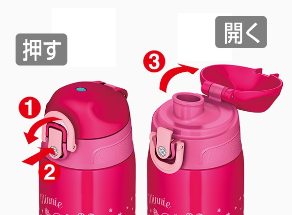 Disney 子供用水筒 サーモス(thermos) 真空断熱 2ウェイボトル