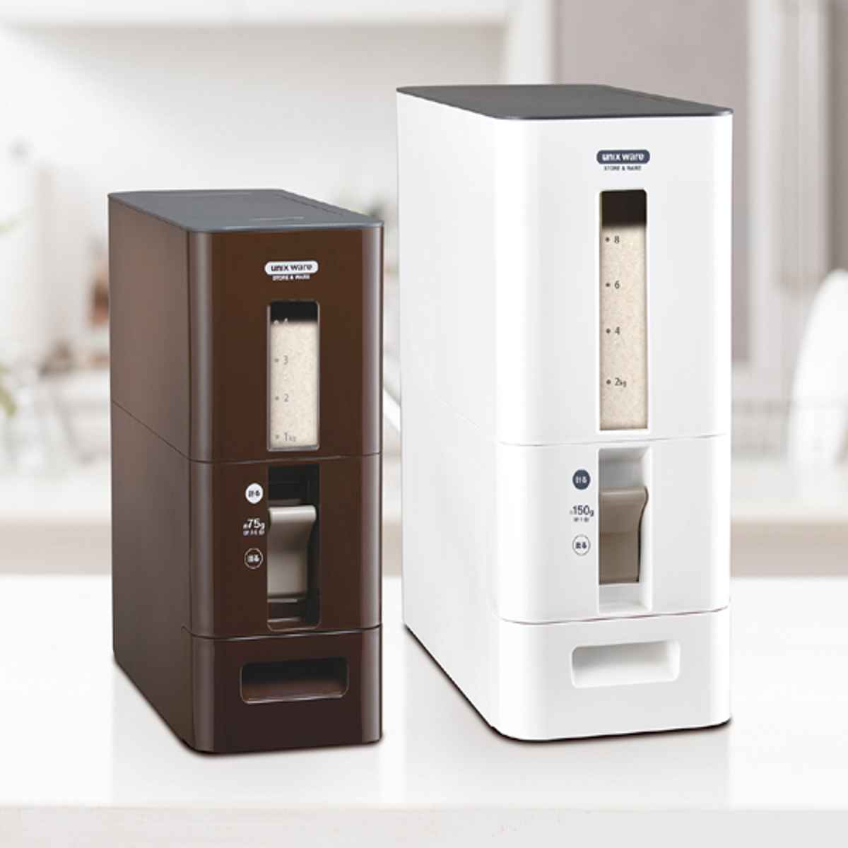 米びつ S計量米びつ 10kg用 12kg （ 1合計量 10kg スリム 組立式 無