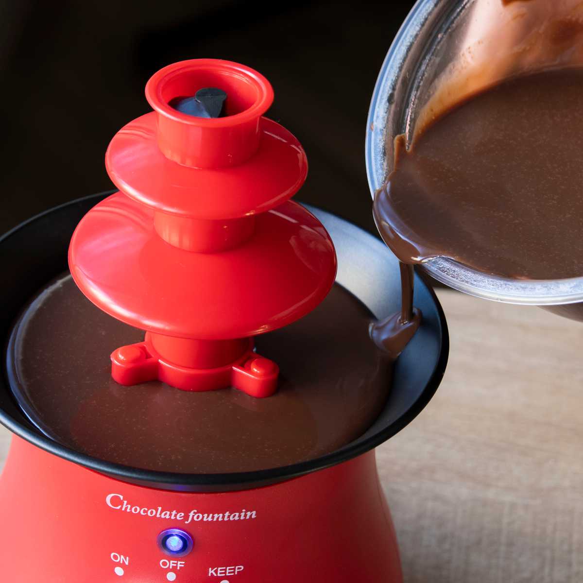 パール金属 チョコレートファウンテン リトルリッチ S 電気式 2〜4人用