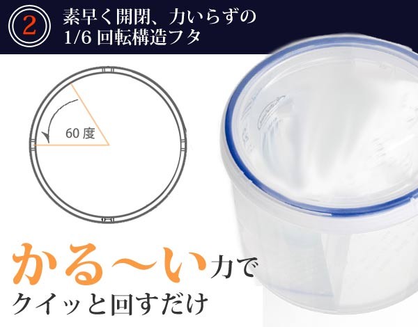 保存容器 ラストロ スクリュートップキーパー 1000ml 深型 （ 密閉 プラスチック 食洗機対応 冷凍庫 電子レンジ対応 ） : 263508 :  リビングート ヤフー店 - 通販 - Yahoo!ショッピング