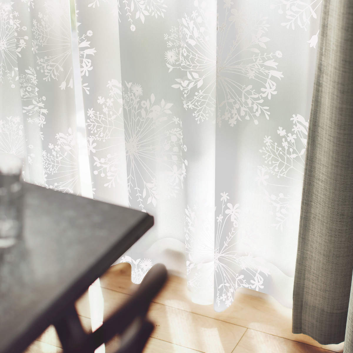 スミノエ レースカーテン KUKKA VOILE クッカボイル 100x176cm