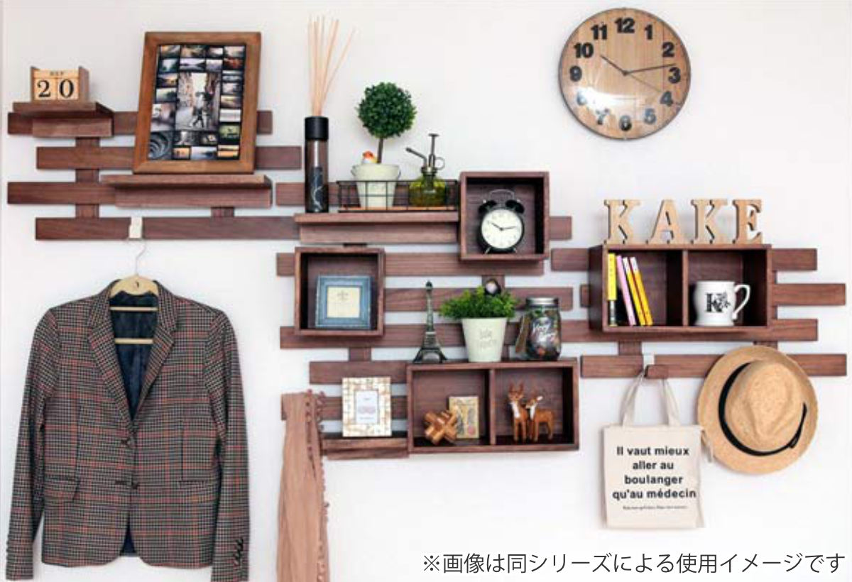 OSMAC 壁掛け すのこ 幅66×奥行3×高さ29cm 壁に付けられるすのこ 4段