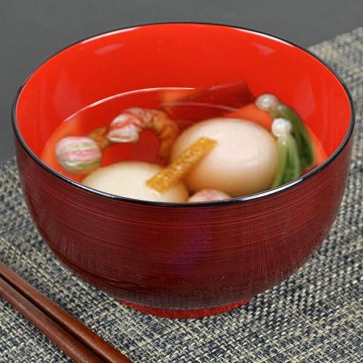 どんぶり 刷毛目 溜 食洗機対応 プラスチック製 （ 和食器 丼 丼椀 お