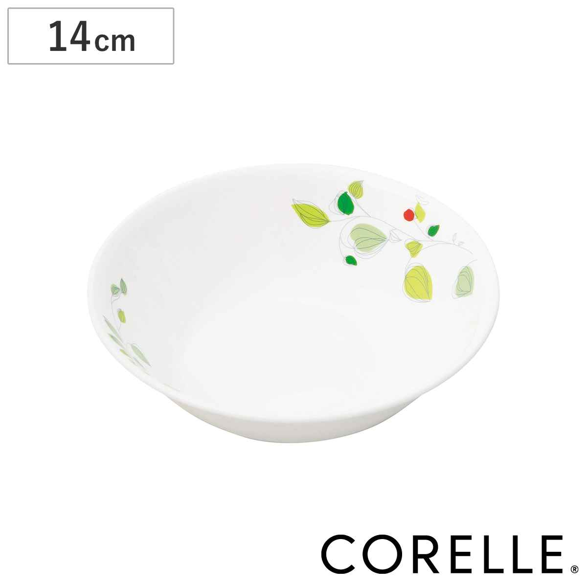 CORELLE（コレール） ボウル 14cm 白 食器 皿 グリーンブリーズ （ 食