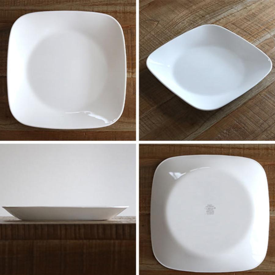 パール金属 プレート 17cm コレール CORELLE スクエア 白 食器 皿 角皿